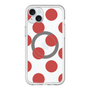 スリムプロテクションプレミアムケース with MagSafe［ シンプルドット - Red ］