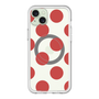 スリムプロテクションプレミアムケース with MagSafe［ シンプルドット - Red ］