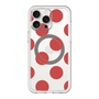 スリムプロテクションプレミアムケース with MagSafe［ シンプルドット - Red ］