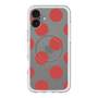 スリムプロテクションプレミアムケース with MagSafe［ シンプルドット - Red ］