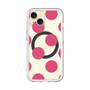 スリムプロテクションプレミアムケース with MagSafe［ シンプルドット - Pink ］