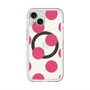 スリムプロテクションプレミアムケース with MagSafe［ シンプルドット - Pink ］