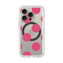 スリムプロテクションプレミアムケース with MagSafe［ シンプルドット - Pink ］