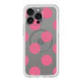 スリムプロテクションプレミアムケース with MagSafe［ シンプルドット - Pink ］