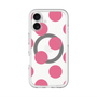 スリムプロテクションプレミアムケース with MagSafe［ シンプルドット - Pink ］