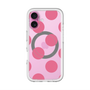 スリムプロテクションプレミアムケース with MagSafe［ シンプルドット - Pink ］