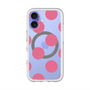 スリムプロテクションプレミアムケース with MagSafe［ シンプルドット - Pink ］