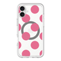 スリムプロテクションプレミアムケース with MagSafe［ シンプルドット - Pink ］