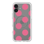スリムプロテクションプレミアムケース with MagSafe［ シンプルドット - Pink ］