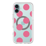 スリムプロテクションプレミアムケース with MagSafe［ シンプルドット - Pink ］