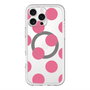 スリムプロテクションプレミアムケース with MagSafe［ シンプルドット - Pink ］