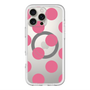 スリムプロテクションプレミアムケース with MagSafe［ シンプルドット - Pink ］
