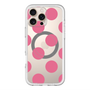 スリムプロテクションプレミアムケース with MagSafe［ シンプルドット - Pink ］