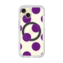 スリムプロテクションプレミアムケース with MagSafe［ シンプルドット - Purple ］