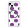 スリムプロテクションプレミアムケース with MagSafe［ シンプルドット - Purple ］