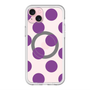 スリムプロテクションプレミアムケース with MagSafe［ シンプルドット - Purple ］