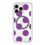 スリムプロテクションプレミアムケース with MagSafe［ シンプルドット - Purple ］
