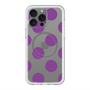スリムプロテクションプレミアムケース with MagSafe［ シンプルドット - Purple ］
