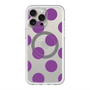 スリムプロテクションプレミアムケース with MagSafe［ シンプルドット - Purple ］