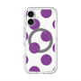 スリムプロテクションプレミアムケース with MagSafe［ シンプルドット - Purple ］