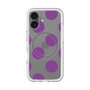 スリムプロテクションプレミアムケース with MagSafe［ シンプルドット - Purple ］