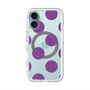 スリムプロテクションプレミアムケース with MagSafe［ シンプルドット - Purple ］