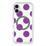 スリムプロテクションプレミアムケース with MagSafe［ シンプルドット - Purple ］