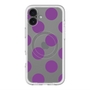 スリムプロテクションプレミアムケース with MagSafe［ シンプルドット - Purple ］