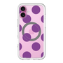 スリムプロテクションプレミアムケース with MagSafe［ シンプルドット - Purple ］