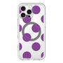 スリムプロテクションプレミアムケース with MagSafe［ シンプルドット - Purple ］