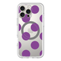 スリムプロテクションプレミアムケース with MagSafe［ シンプルドット - Purple ］