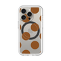 スリムプロテクションプレミアムケース with MagSafe［ シンプルドット - Brown ］