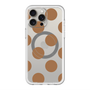 スリムプロテクションプレミアムケース with MagSafe［ シンプルドット - Brown ］