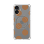 スリムプロテクションプレミアムケース with MagSafe［ シンプルドット - Brown ］
