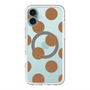 スリムプロテクションプレミアムケース with MagSafe［ シンプルドット - Brown ］