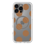 スリムプロテクションプレミアムケース with MagSafe［ シンプルドット - Brown ］