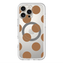 スリムプロテクションプレミアムケース with MagSafe［ シンプルドット - Brown ］