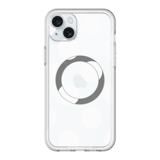 スリムプロテクションプレミアムケース with MagSafe［ シンプルドット - White ］