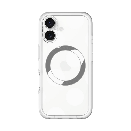 スリムプロテクションプレミアムケース with MagSafe［ シンプルドット - White ］