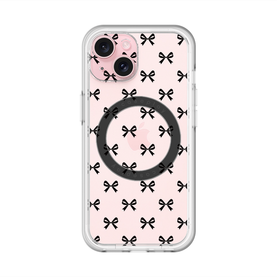 スリムプロテクションプレミアムケース with MagSafe［ シンプルリボン ］