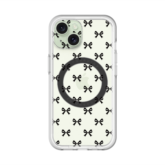 スリムプロテクションプレミアムケース with MagSafe［ シンプルリボン ］