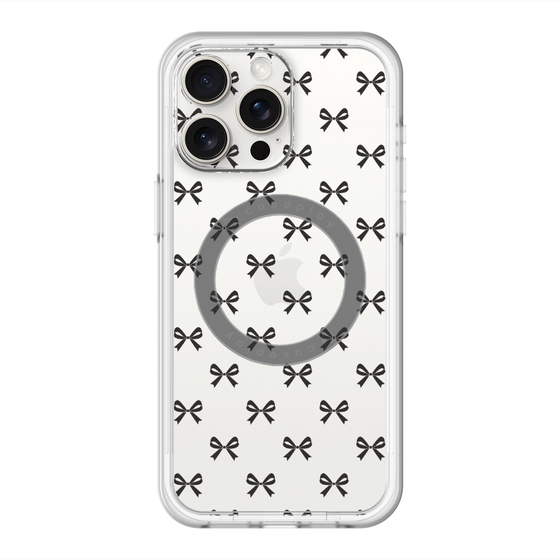 スリムプロテクションプレミアムケース with MagSafe［ シンプルリボン ］