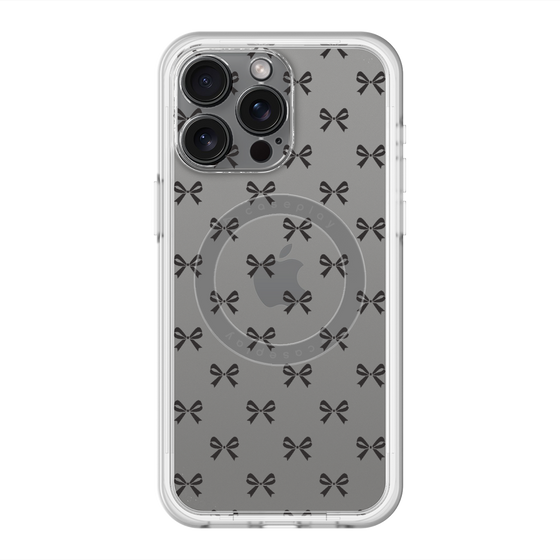 スリムプロテクションプレミアムケース with MagSafe［ シンプルリボン ］