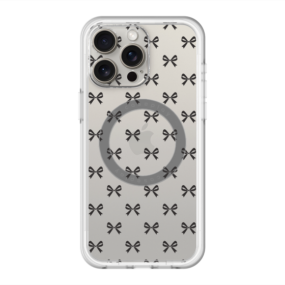 スリムプロテクションプレミアムケース with MagSafe［ シンプルリボン ］