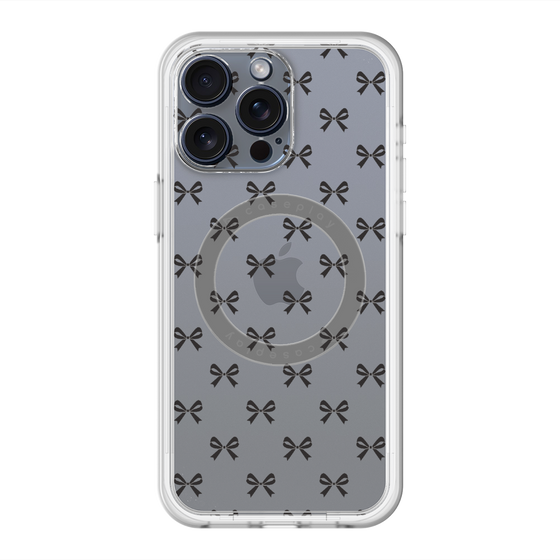 スリムプロテクションプレミアムケース with MagSafe［ シンプルリボン ］