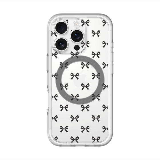 スリムプロテクションプレミアムケース with MagSafe［ シンプルリボン ］