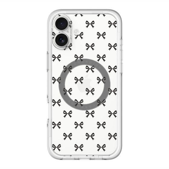 スリムプロテクションプレミアムケース with MagSafe［ シンプルリボン ］
