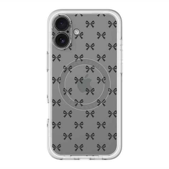 スリムプロテクションプレミアムケース with MagSafe［ シンプルリボン ］