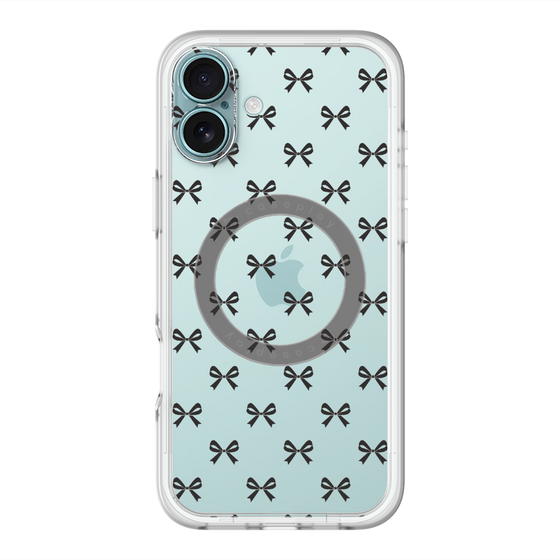 スリムプロテクションプレミアムケース with MagSafe［ シンプルリボン ］
