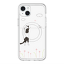 スリムプロテクションプレミアムケース with MagSafe［ 夢中に覗く三毛ねこ ］